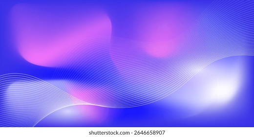 Vibrant Purple Blue Mesh Gradient Abstract Background