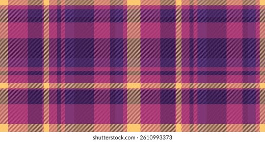 Vibrant purple and gold plaid pattern.  Perfect for textile design, fashion, autumnal themes, and website backgrounds.