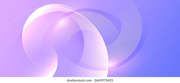 Vibrant purple gradient abstract background with circular motion 