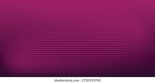 Vibrant Purple Gradient Abstract Background With Dots And Wave Pattern For Digital Design