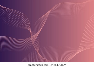 Vibrant purple and pink background with wavy lines