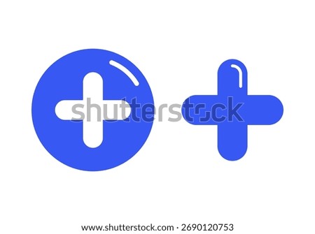 Vibrant purple plus icon symbolizing add or create function, perfect for mobile apps and website buttons.
