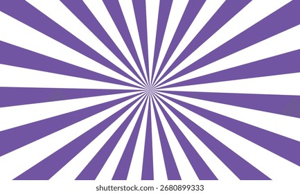 Vibrante púrpura y blanco Sunburst patrón de fondo geométrico Abstractas