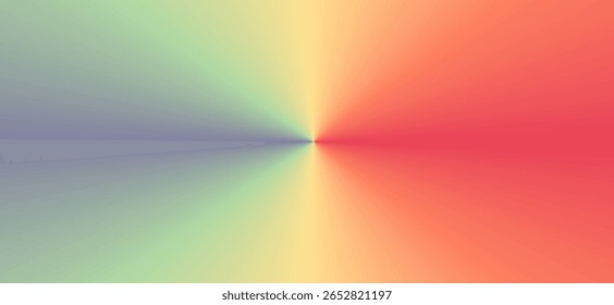 Fundo de gradiente radial vibrante com uma transição suave e multicolorida a partir de um ponto central.