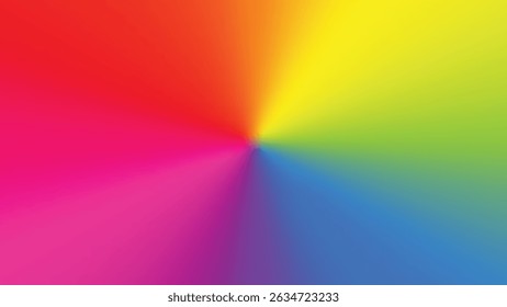 Vibrant Radial Gradient Vector Background with Smooth Color Transitions and Dynamic Design