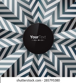  Vibrant and Radiant Abstract Black Sun Wallpaper - text box graphics. Optical Eps10 Vector
