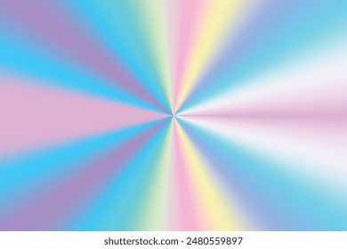 A vibrant rainbow background radiating from the center with a smooth gradient of pastel colors.