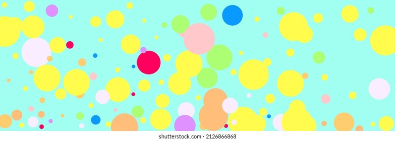 Vibrant Rainbow Pink Play Circles Print. Green Indigo Color Purple Multicolor Red Background. Children Beige Pastel Bright Yellow Background. White Blue Violet Dark Kids Bordo Textile.