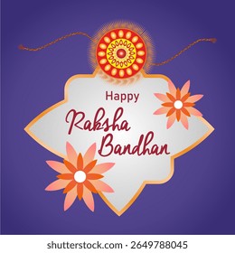 Vibrant Rakhi Celebration Vektor Design mit festlichen Elementen