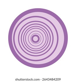 A vibrant and realistic vector illustration of a fresh red onion, featuring both whole and sliced pieces. This eye-catching design captures the rich purple tones and layered texture typical of  onion