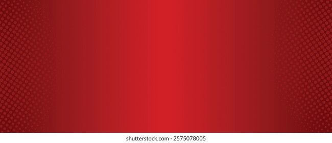Vibrant Red Abstract Background with Gradient and Halftone Patterns