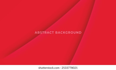 A vibrant red abstract background with smooth, flowing curves