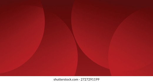 Lebendig rot abstrakte Kreise überlappende Geometrie für fett modernes Design Hintergrund moderne Illustration eps10