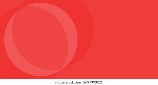 Fundo de círculos sobrepostos de abstrato vermelho vibrante
