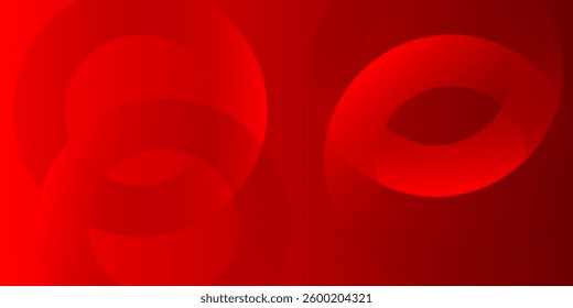 vibrant red abstract vector background featuring overlapping circular shapes with a gradient effect, creating a modern and dynamic design.