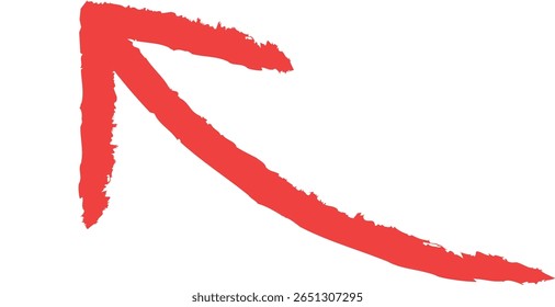 Vibrant red arrow pointing upwards provides clear directional guidance on a clean background for diverse applications.