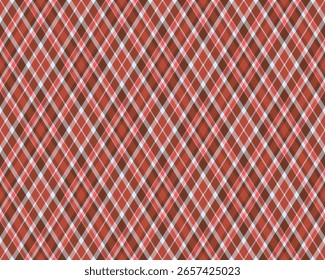 A vibrant red and brown diagonal plaid pattern.  Perfect for textile design, website backgrounds, or adding a touch of rustic charm to your projects.