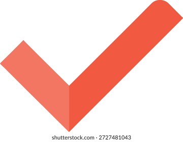 Ein leuchtend rotes Häkchen, das Bestätigung, Zustimmung und Erfolg symbolisiert. Ideal für Benutzeroberflächen, Präsentationen oder digitale Dokumente, die Richtigkeit und Zustimmung vermitteln.