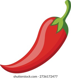 Vibrant red chili pepper illustration