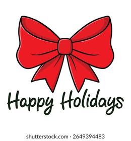 Um arco de Natal vermelho vibrante brilha intensamente contra um fundo branco nítido, com o texto "Feliz Natal" adicionando alegria festiva e calor a este design elegante e alegre.
