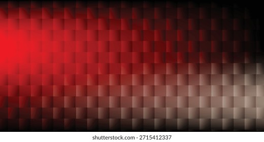 Vibrante fondo abstracto de color rojo a marrón oscuro, con una cuadrícula sin fisuras de cuadrados en relieve que crean una sutil textura tridimensional