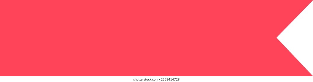 O vermelho vibrante preenche a maior parte do quadro, contrastado por uma faixa branca diagonal originada no canto inferior direito, criando um visual dinâmico e moderno adequado para vários projetos de design