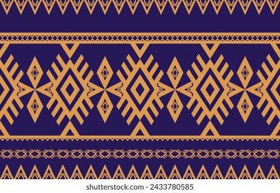 Vibrant red geometric patterns with traditional Aztec motifs on a green background, suitable for fabric, textile, and wallpaper designs.