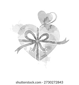 Una vibrante caja de regalo roja adornada con lunares blancos y un lazo, que ofrece un aspecto divertido y festivo para el Día de San Valentín.