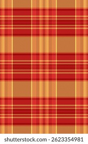 Vibrant red and gold plaid pattern.  Perfect for textile design, autumnal themes, or adding a touch of warmth and texture to your projects.