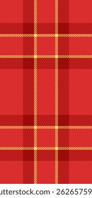 Vibrant red and gold plaid pattern.  Perfect for festive designs, apparel, or website backgrounds.
