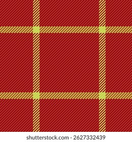 Vibrant red and gold plaid pattern, perfect for textile design, fashion, or website backgrounds.  This seamless texture evokes feelings of warmth, tradition, and sophistication.