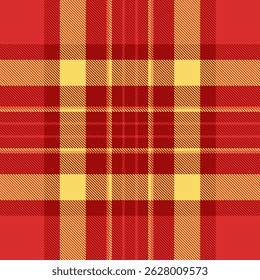 Vibrant red and gold plaid pattern.  Perfect for textile design, autumnal projects, or adding a warm, festive feel to any design.