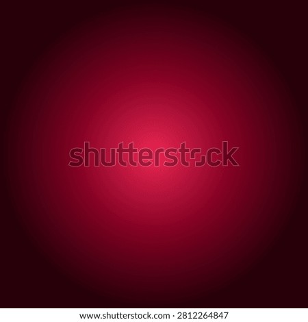 A vibrant red gradient background with a central light source