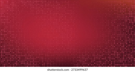 Gradiente Rojo Vibrante Con El Patrón De Bokeh Punteado Para El Diseño De Fondo Abstractas. Eps10