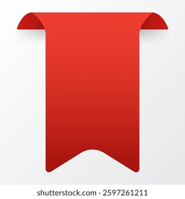 Vibrant Red Gradient Label Tag Vector Illustration for Sale and Promotion 07