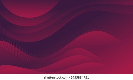 Vibrant Red Gradient Waves. Eye catching abstract background with multiple gradient waves ranging from red to dark red. Perfect for web backgrounds, social media, ads, and presentations