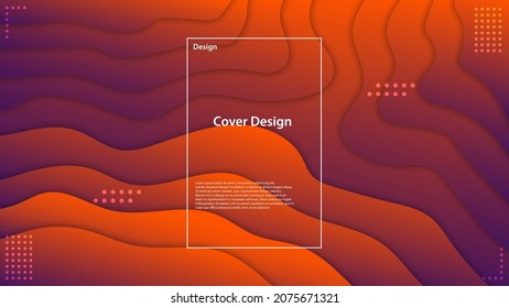 fondo simple rojo ondulado.
Ilustración del vector