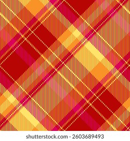 Vibrant red, orange, and yellow plaid pattern.  A dynamic geometric design perfect for textiles, website backgrounds, or modern branding.