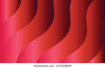 Patrón de fondo ondulado rojo y rosa vibrante profesional de alta calidad