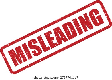 A vibrant red rectangular rubber stamp displaying the distressed text 