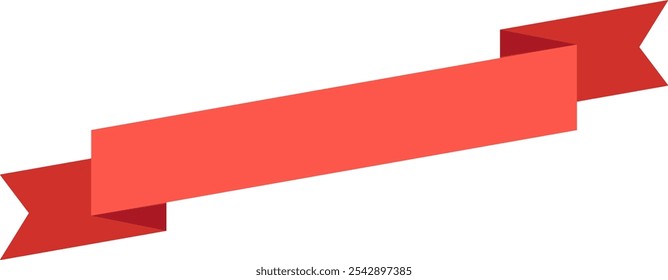 O banner vibrante da fita vermelha flutua graciosamente, simbolizando conquista e celebração, com amplo espaço de cópia para qualquer mensagem. Perfeito para férias, festas, casamentos e muito mais