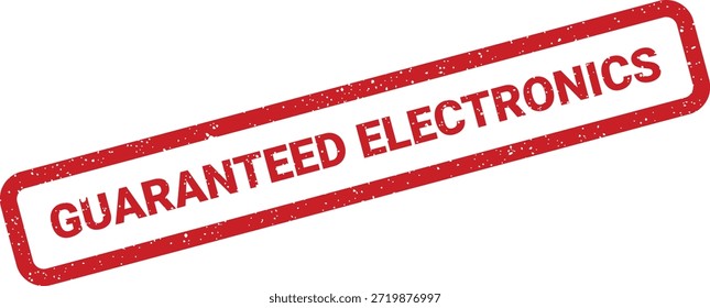 Un sello rojo vibrante que garantiza la calidad de la electrónica, ideal para el comercio minorista, las empresas de tecnología y las certificaciones de productos.