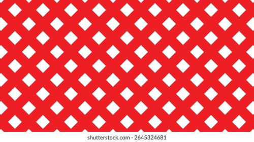 Vibrant Red and White Diamond Lattice: A Dynamic Geometric Pattern for Modern Designs, Fresh and Bold, Perfect for Backgrounds, Textiles, and Eye-Catching Visuals