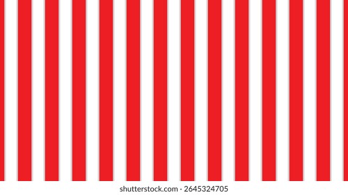 Vibrant Red and White Striped Pattern Background, A Classic Barber Pole Aesthetic, Modern Minimalist Design, Perfect for Festive Backdrops and Striking Visual Projects