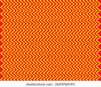 Vibrant Red and Yellow Zigzag Pattern for Energetic Geometric Backgrounds
