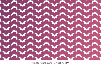 A vibrant repeating magenta wave pattern stands out against a white backdrop, creating a dynamic abstract texture. The design offers a modern and playful feel with a transparent background.