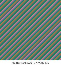 Vibrant retro diagonal stripe background with alternating green, blue and red bands separated by yellow lines. Clean geometric design perfect for summer-themed graphics, packaging, wallpapers, web headers and print projects.