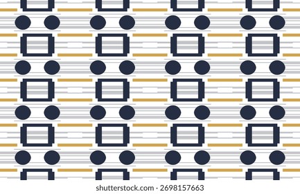 Padrão Retrô Vibrante com Círculos Sobrepostos
