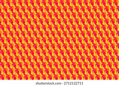 Vibrant Retro Swirl Seamless Pattern in Red, Orange and Yellow Gradient Waves for Summer Fashion, Kids Apparel, Packaging, Home Decor Textiles and Modern Surface Design
