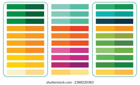 Vibrant RGB spectrum with warm and cool tones in a flat design